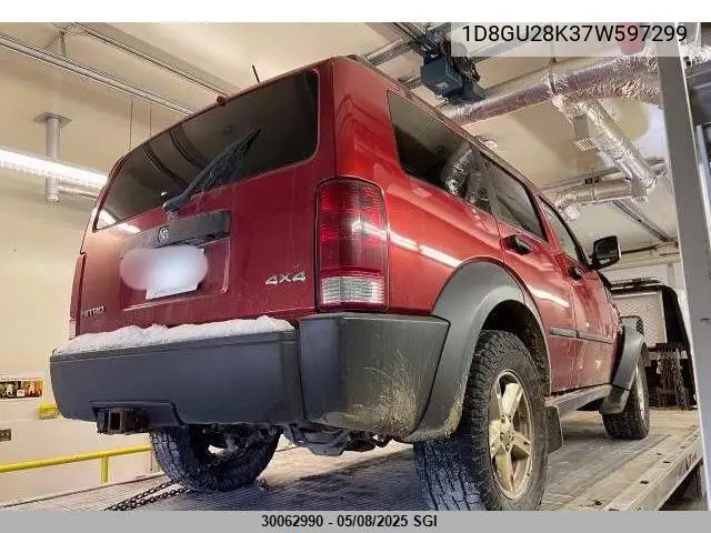 2007 Dodge Nitro Sxt VIN: 1D8GU28K37W597299 Lot: 30062990