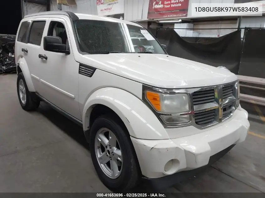 2007 Dodge Nitro Slt/Rt VIN: 1D8GU58K97W583408 Lot: 41653696