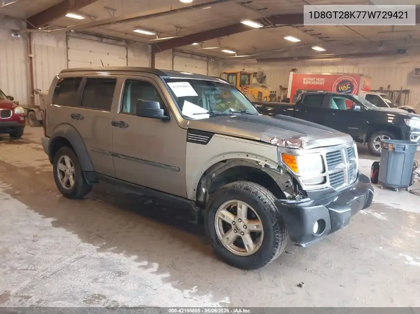 2007 Dodge Nitro Se/Sxt VIN: 1D8GT28K77W729421 Lot: 42195805