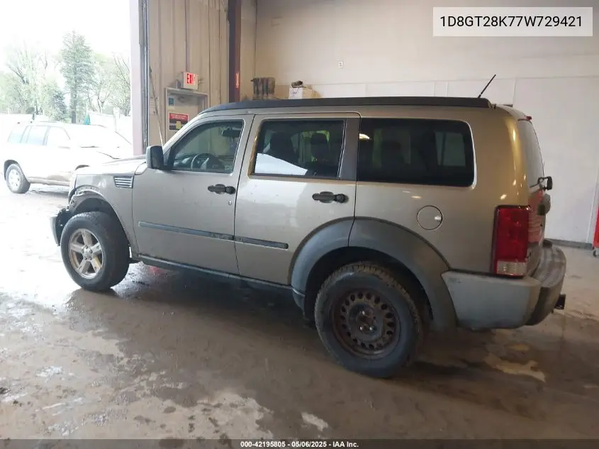 2007 Dodge Nitro Se/Sxt VIN: 1D8GT28K77W729421 Lot: 42195805