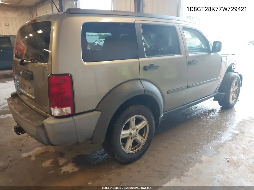 2007 Dodge Nitro Se/Sxt VIN: 1D8GT28K77W729421 Lot: 42195805
