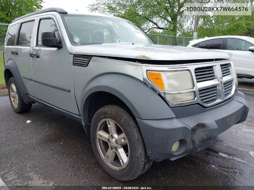 2007 Dodge Nitro Sxt VIN: 1D8GU28KX7W664576 Lot: 42198929