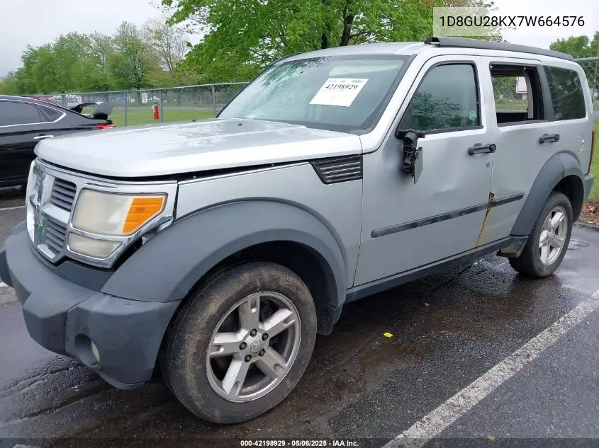 2007 Dodge Nitro Sxt VIN: 1D8GU28KX7W664576 Lot: 42198929