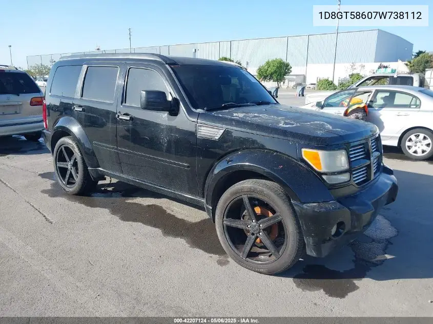 2007 Dodge Nitro Slt/Rt VIN: 1D8GT58607W738112 Lot: 42207124