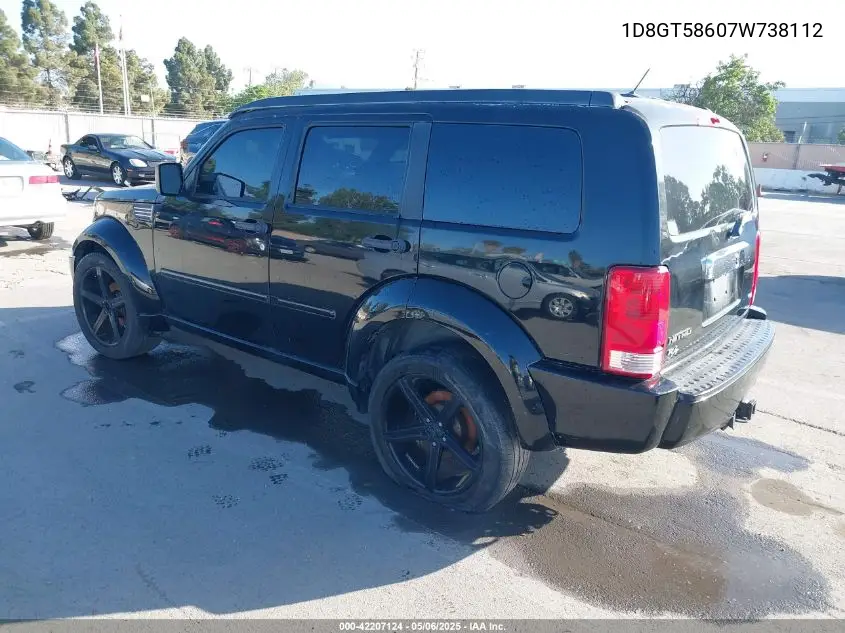 2007 Dodge Nitro Slt/Rt VIN: 1D8GT58607W738112 Lot: 42207124
