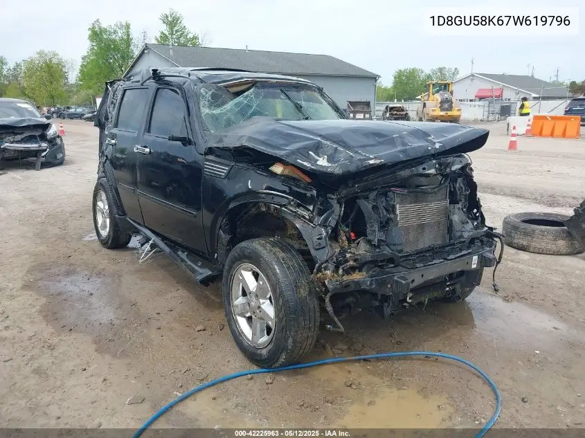 2007 Dodge Nitro Slt/Rt VIN: 1D8GU58K67W619796 Lot: 42225963