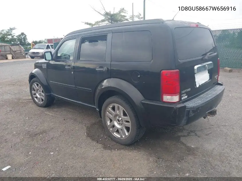 2007 Dodge Nitro Slt/Rt VIN: 1D8GU58667W656916 Lot: 42232777