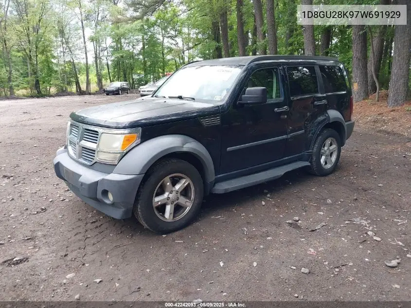 2007 Dodge Nitro Sxt VIN: 1D8GU28K97W691929 Lot: 42242093