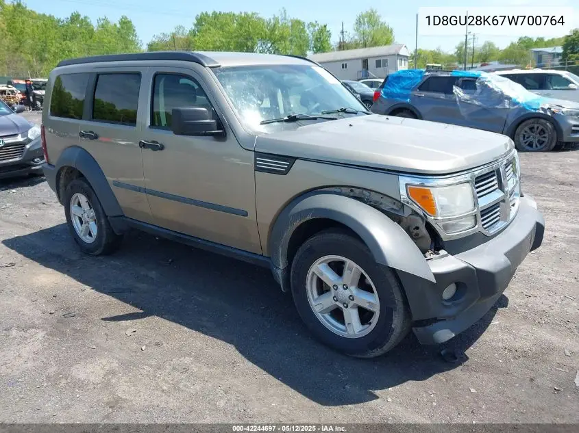 2007 Dodge Nitro Sxt VIN: 1D8GU28K67W700764 Lot: 42244697