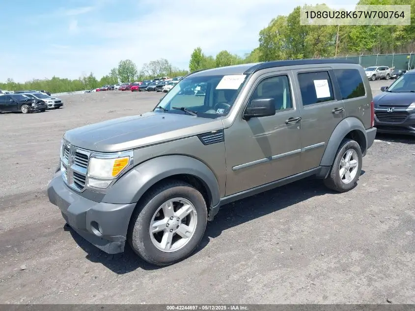 2007 Dodge Nitro Sxt VIN: 1D8GU28K67W700764 Lot: 42244697