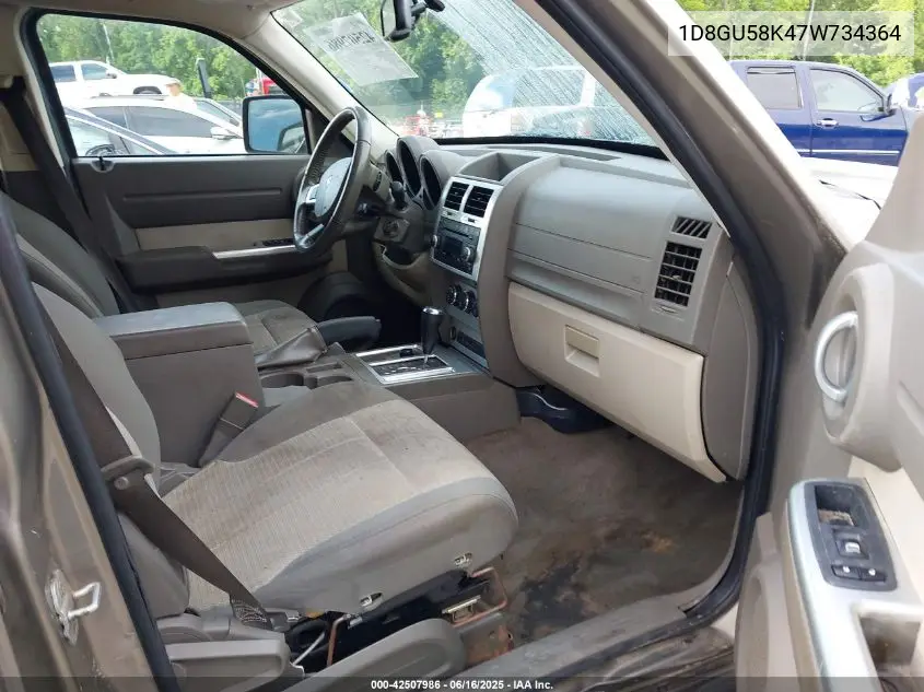 2007 Dodge Nitro Slt/Rt VIN: 1D8GU58K47W734364 Lot: 42507986