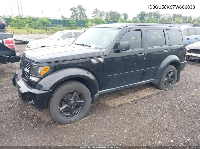 2007 Dodge Nitro Slt/Rt VIN: 1D8GU58K67W666830 Lot: 42521766