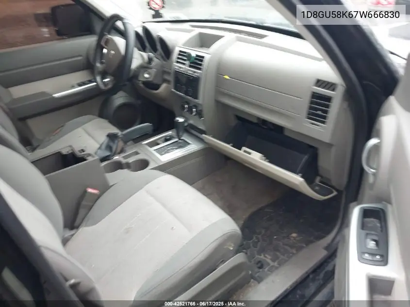 2007 Dodge Nitro Slt/Rt VIN: 1D8GU58K67W666830 Lot: 42521766