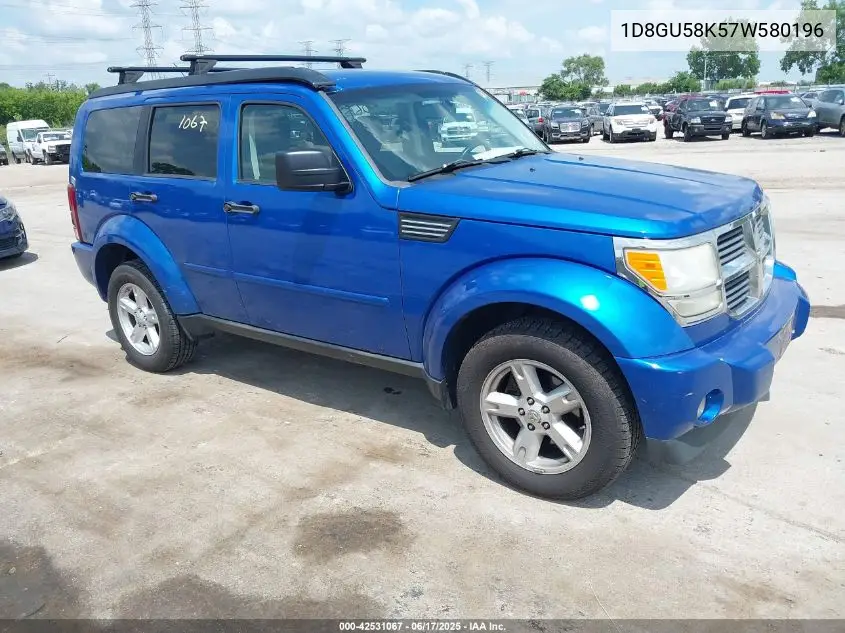 2007 Dodge Nitro Slt/Rt VIN: 1D8GU58K57W580196 Lot: 42531067