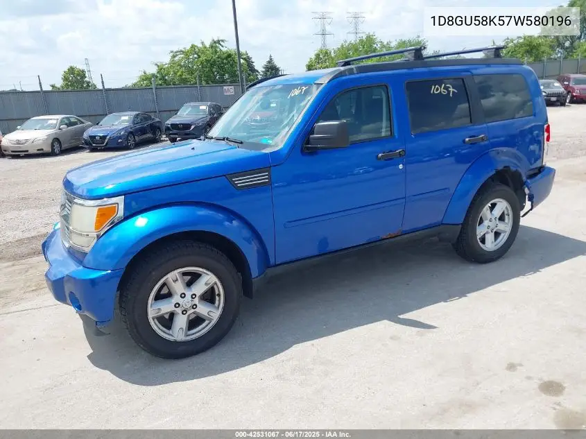 2007 Dodge Nitro Slt/Rt VIN: 1D8GU58K57W580196 Lot: 42531067
