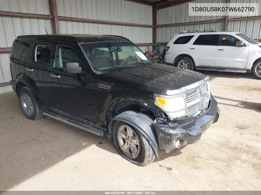 2007 Dodge Nitro Slt/Rt VIN: 1D8GU58K07W662790 Lot: 42535199