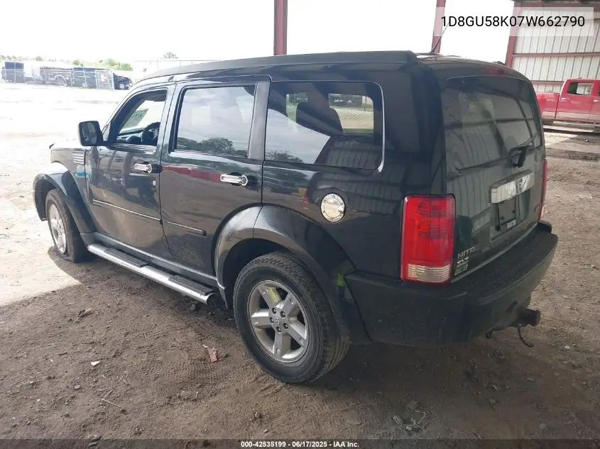 2007 Dodge Nitro Slt/Rt VIN: 1D8GU58K07W662790 Lot: 42535199