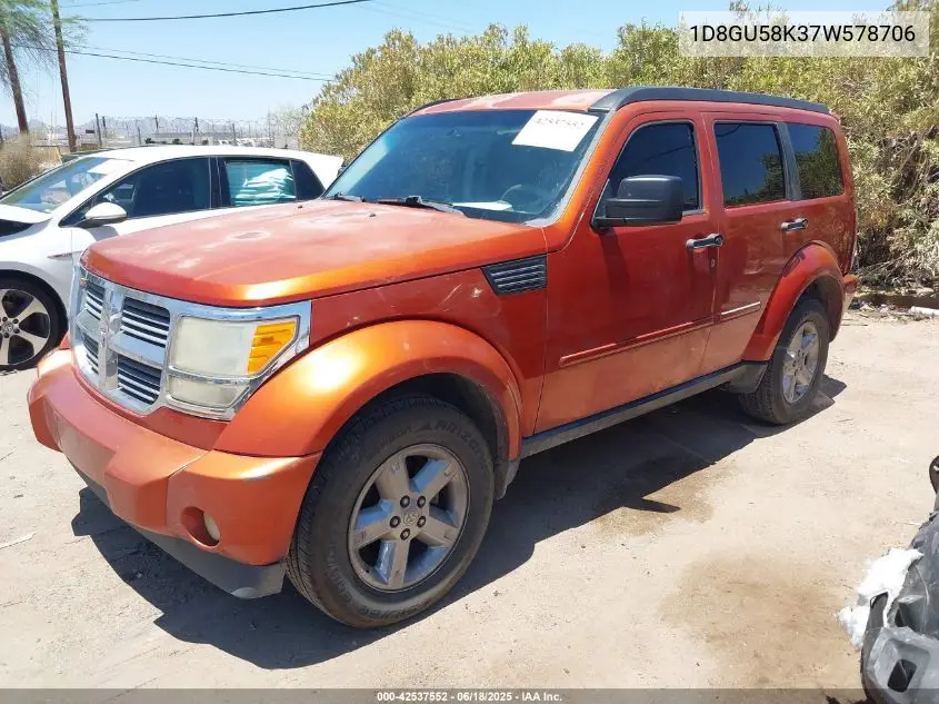 2007 Dodge Nitro Slt/Rt VIN: 1D8GU58K37W578706 Lot: 42537552