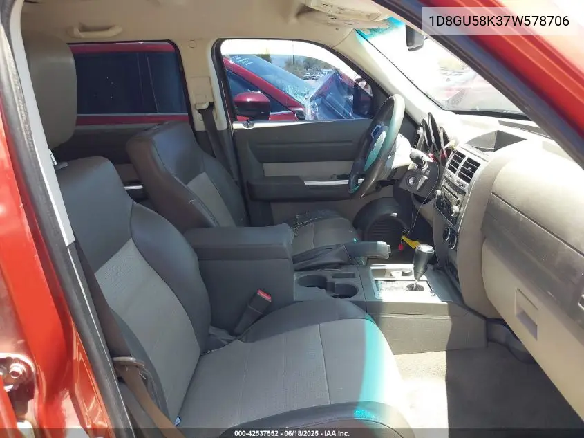 2007 Dodge Nitro Slt/Rt VIN: 1D8GU58K37W578706 Lot: 42537552