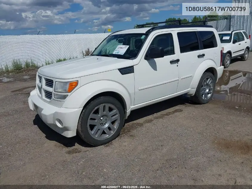 2007 Dodge Nitro Slt/Rt VIN: 1D8GU58617W700739 Lot: 42580277