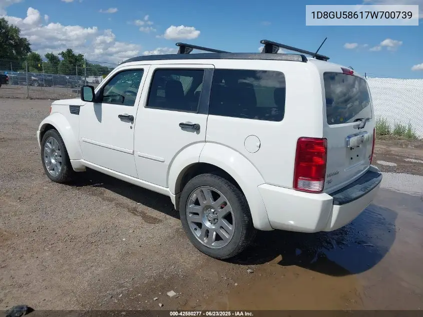 2007 Dodge Nitro Slt/Rt VIN: 1D8GU58617W700739 Lot: 42580277