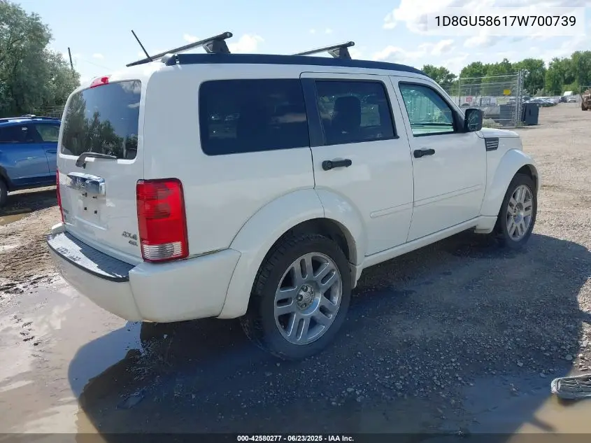 2007 Dodge Nitro Slt/Rt VIN: 1D8GU58617W700739 Lot: 42580277