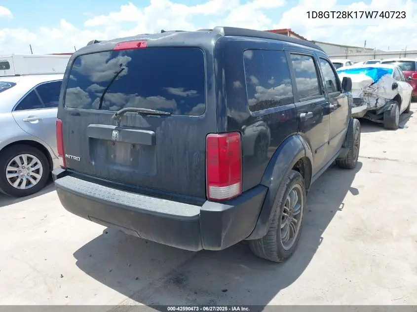 2007 Dodge Nitro Sxt VIN: 1D8GT28K17W740723 Lot: 42590473