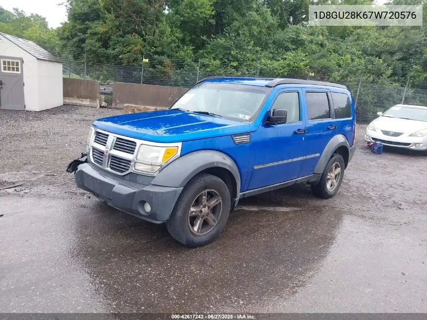 2007 Dodge Nitro Sxt VIN: 1D8GU28K67W720576 Lot: 42617242