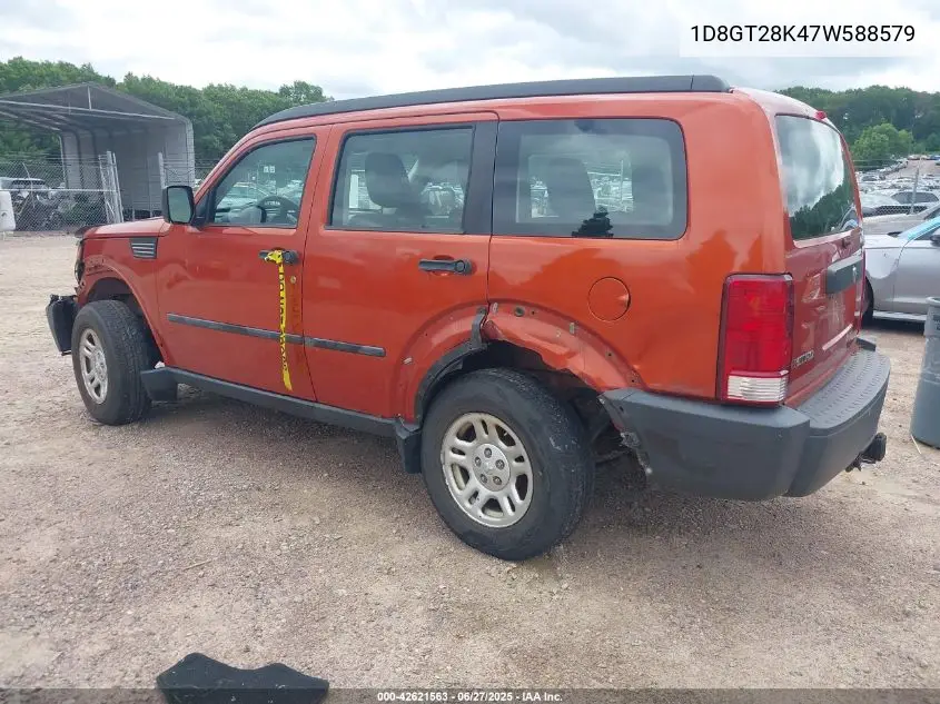 2007 Dodge Nitro Se/Sxt VIN: 1D8GT28K47W588579 Lot: 42621563