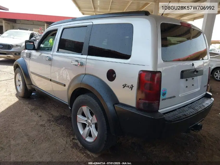 2007 Dodge Nitro Sxt VIN: 1D8GU28K57W706992 Lot: 42644714