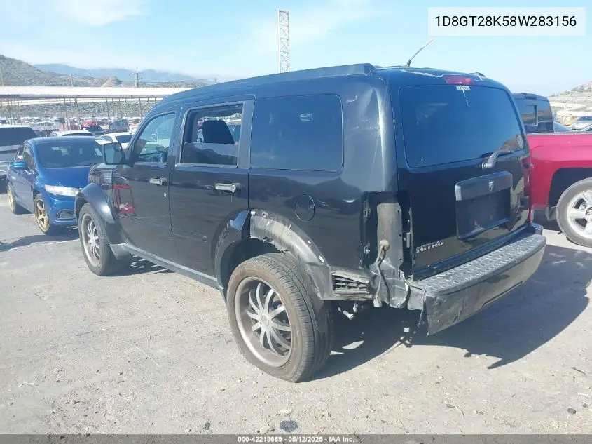 2008 Dodge Nitro Sxt VIN: 1D8GT28K58W283156 Lot: 42218669