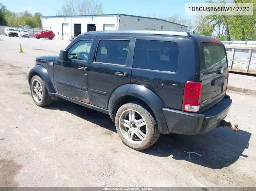 2008 Dodge Nitro Slt/Rt VIN: 1D8GU58668W147720 Lot: 42230786