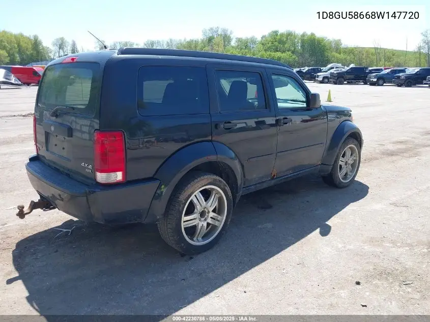2008 Dodge Nitro Slt/Rt VIN: 1D8GU58668W147720 Lot: 42230786