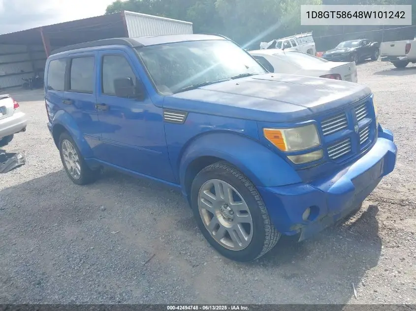2008 Dodge Nitro Slt/Rt VIN: 1D8GT58648W101242 Lot: 42494748