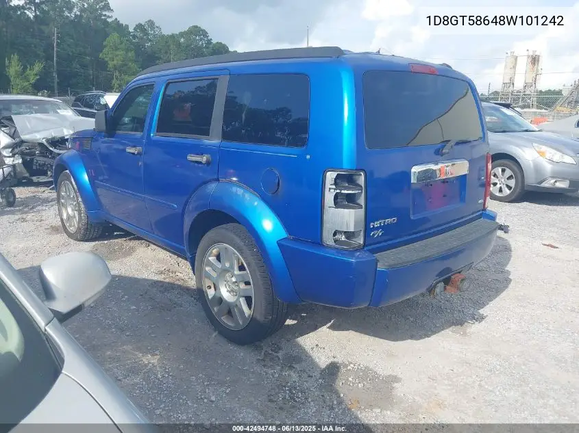 2008 Dodge Nitro Slt/Rt VIN: 1D8GT58648W101242 Lot: 42494748
