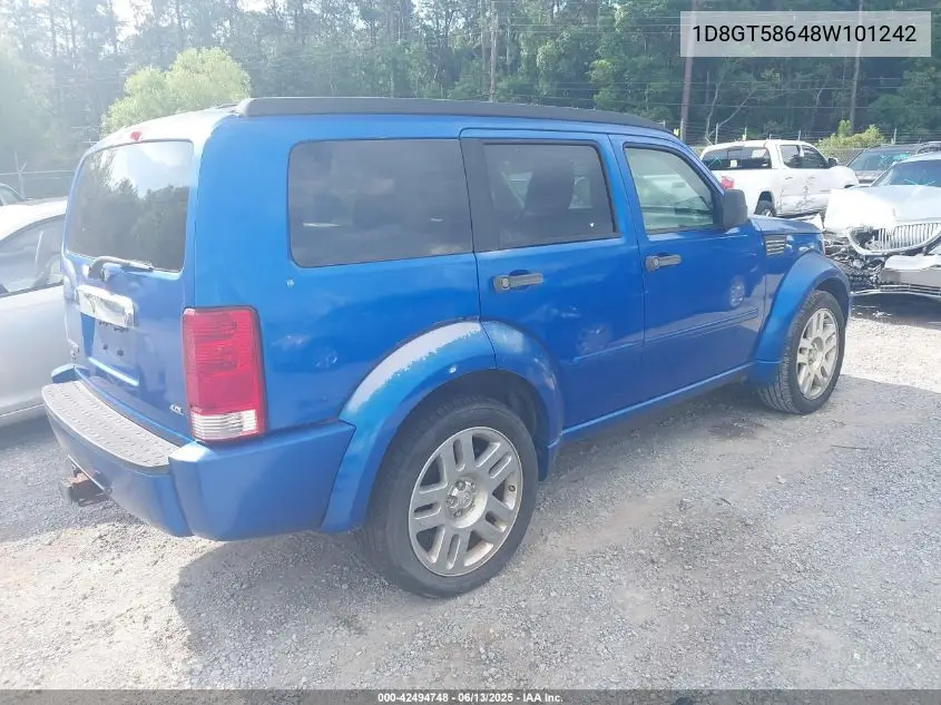 2008 Dodge Nitro Slt/Rt VIN: 1D8GT58648W101242 Lot: 42494748