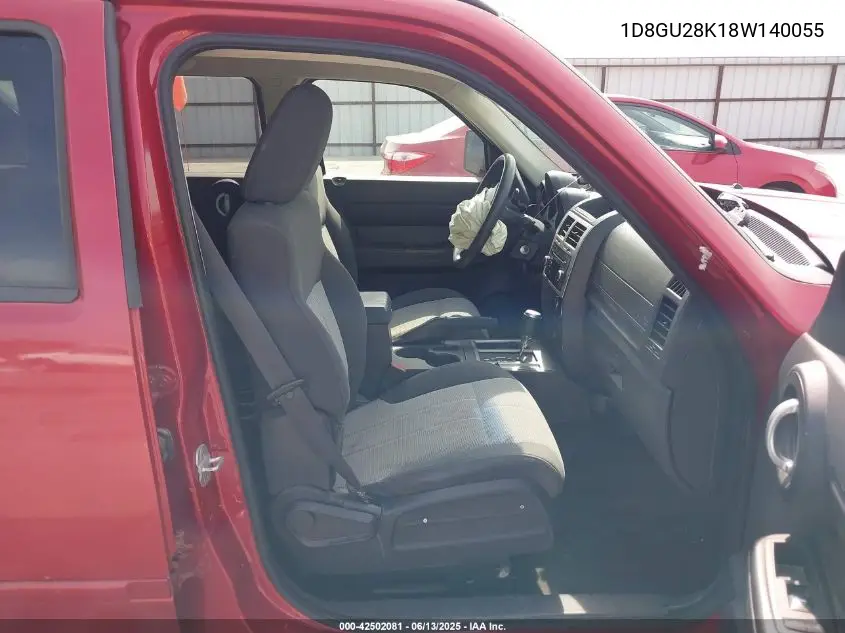 2008 Dodge Nitro Sxt VIN: 1D8GU28K18W140055 Lot: 42502081