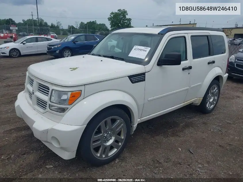 2008 Dodge Nitro Slt/Rt VIN: 1D8GU58648W246410 Lot: 42550566