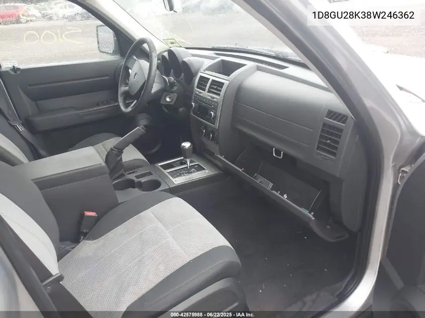 2008 Dodge Nitro Sxt VIN: 1D8GU28K38W246362 Lot: 42575988