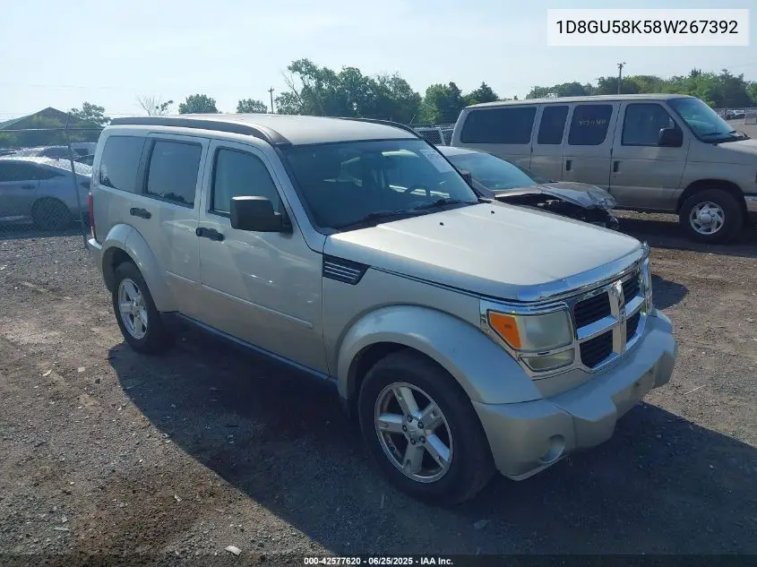 2008 Dodge Nitro Slt/Rt VIN: 1D8GU58K58W267392 Lot: 42577620