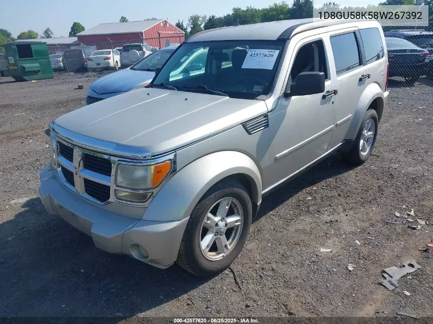 2008 Dodge Nitro Slt/Rt VIN: 1D8GU58K58W267392 Lot: 42577620