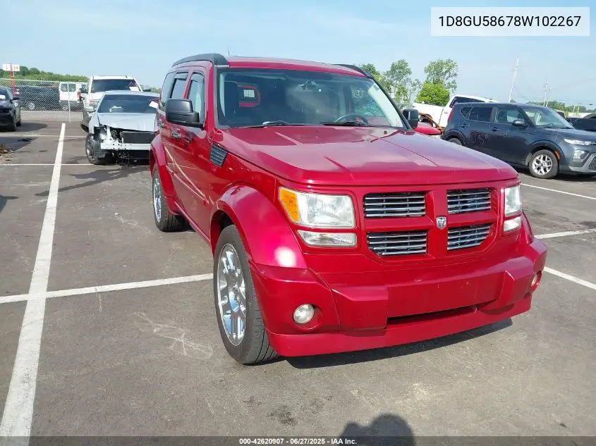 2008 Dodge Nitro Slt/Rt VIN: 1D8GU58678W102267 Lot: 42620907