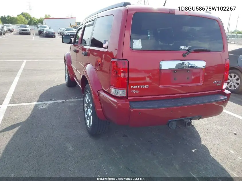 2008 Dodge Nitro Slt/Rt VIN: 1D8GU58678W102267 Lot: 42620907