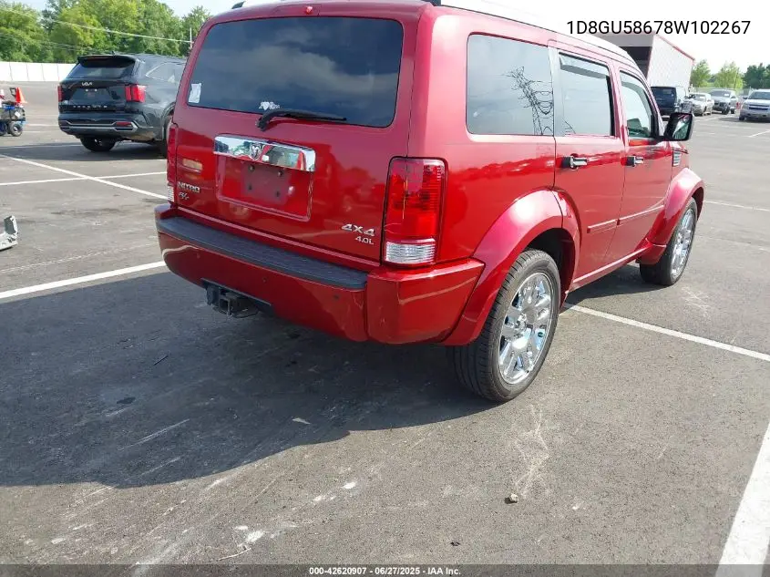 2008 Dodge Nitro Slt/Rt VIN: 1D8GU58678W102267 Lot: 42620907