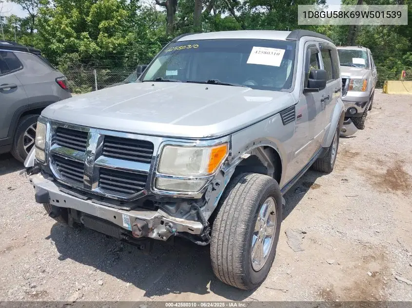 2009 Dodge Nitro Slt/Rt VIN: 1D8GU58K69W501539 Lot: 42580310