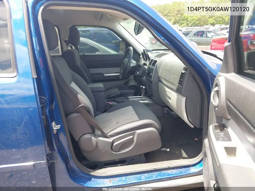 2010 Dodge Nitro Sxt VIN: 1D4PT5GK0AW120120 Lot: 42251615