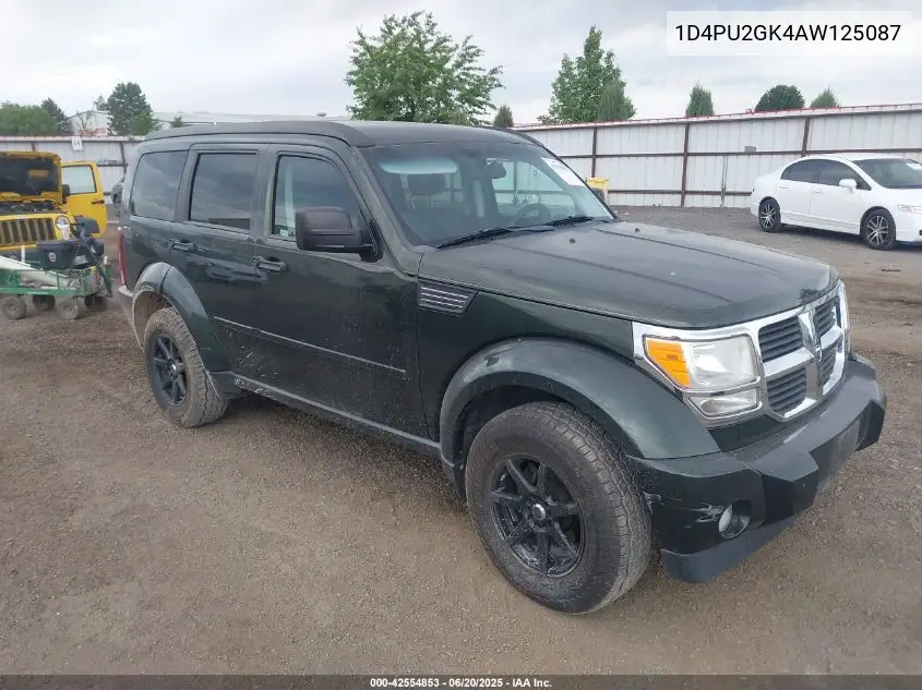 2010 Dodge Nitro Se VIN: 1D4PU2GK4AW125087 Lot: 42554853