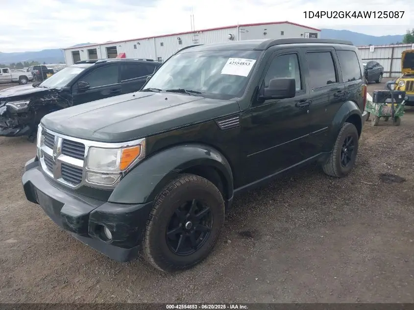 2010 Dodge Nitro Se VIN: 1D4PU2GK4AW125087 Lot: 42554853