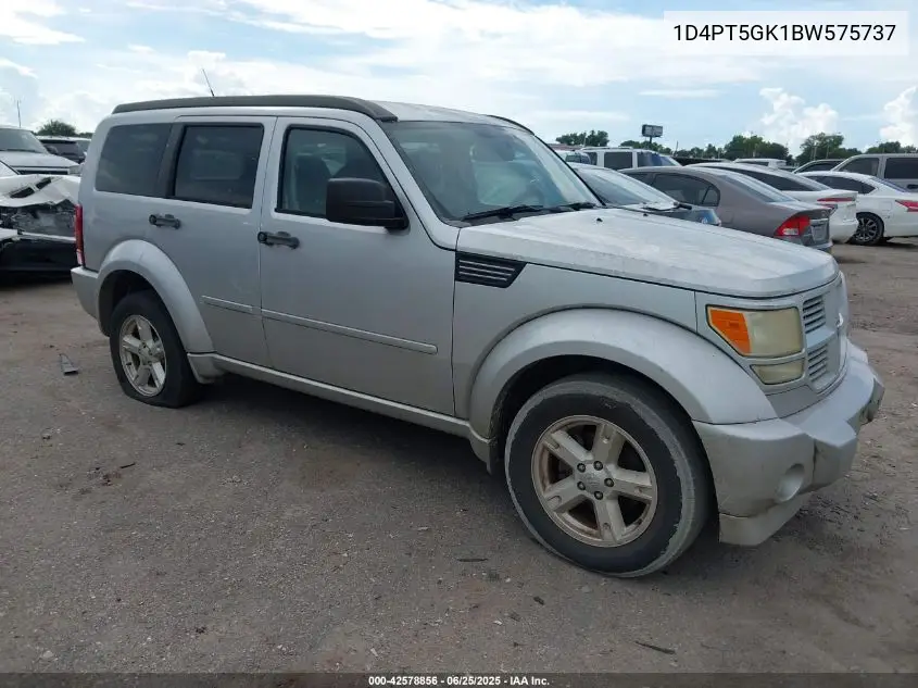 2010 Dodge Nitro VIN: 1D4PT5GK1BW575737 Lot: 42578856