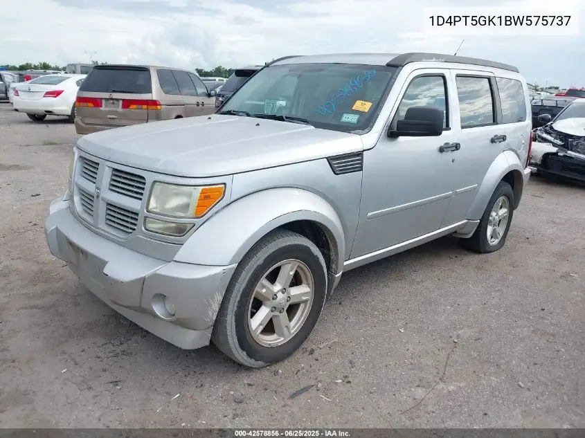 2010 Dodge Nitro VIN: 1D4PT5GK1BW575737 Lot: 42578856